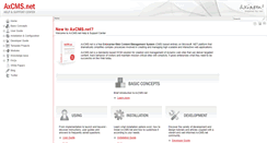 Desktop Screenshot of en.help.axcms.net