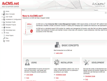 Tablet Screenshot of en.help.axcms.net